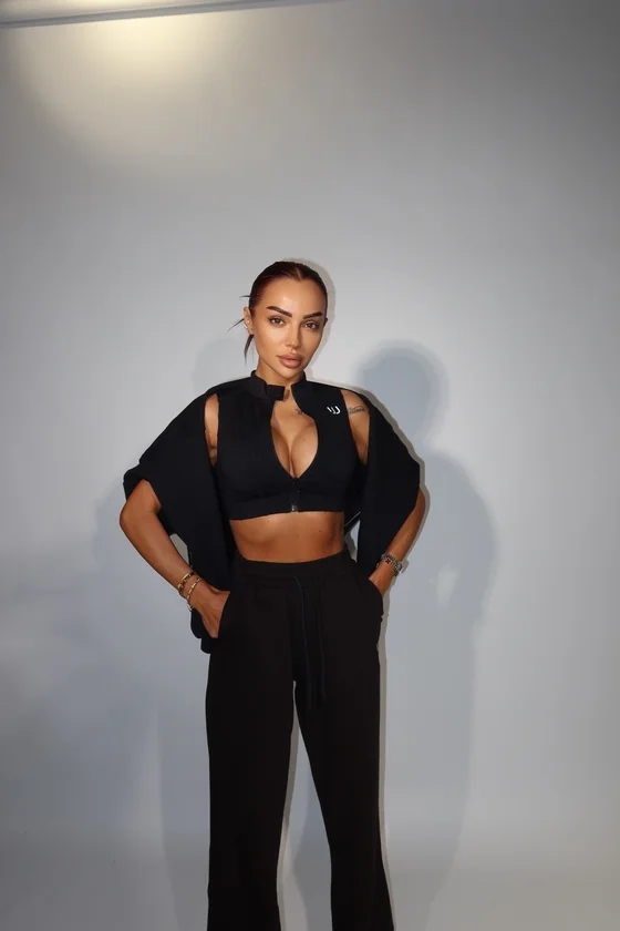 Top scurt cu fermoar