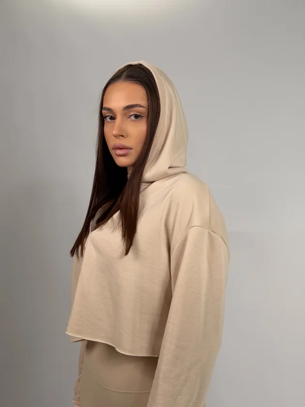 Hanorac scurt cu glugă light