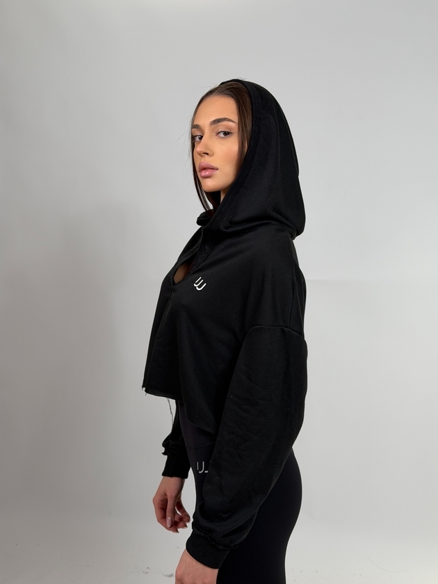 Light cropped hoodie