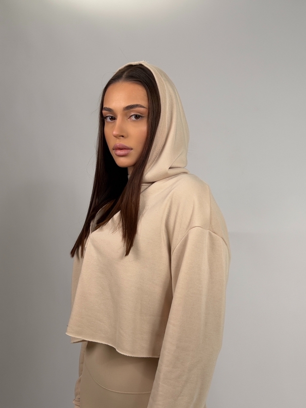 Light cropped hoodie