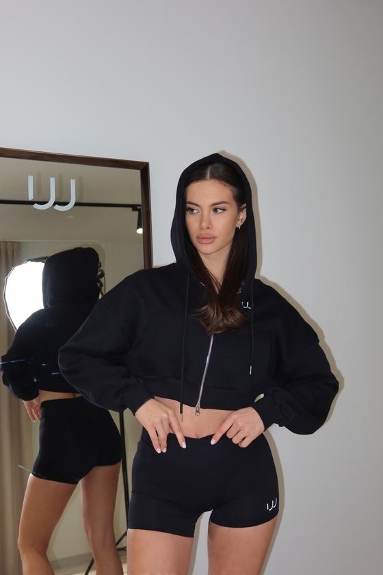 Zip hoodie + active set with shorts